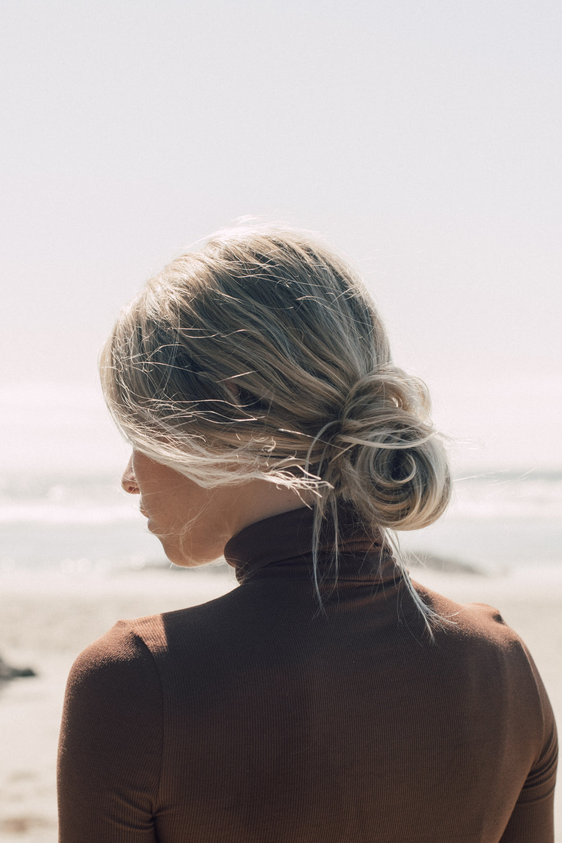 Lalumi image of blonde woman on beach